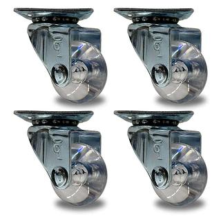 KIT COM 4 RODINHAS GIRATORIAS - RODA 2 POLEGADAS - 45KG POR PE BOMVINK