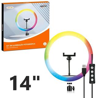 KIT DE ILUMINACAO FOTOGRAFICA PARA SMARTPHONE OBERON (COM TRIPE 2.1M)
