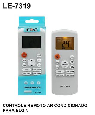 CONTROLE REMOTO AR CONDICIONADO PARA ELGIN LELONG