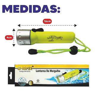 LANTERNA DE MERGULHO 20M B-MAX
