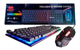 TECLADO & MOUSE GAMER RGB KNUP