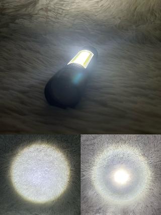 LANTERNA TATICA RECARREGAVEL USB COM COB BOMVINK