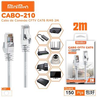 CABO CFTV CAT6 2M MINIMEN