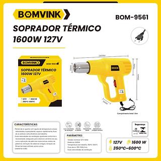 SOPRADOR TERMICO 1600W 127V BOMVINK