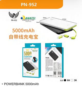 POWER BANK PORTATIL 5000MAH 3 CONECTOR ALTOMEX