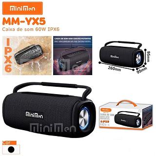CAIXA DE SOM GRAVES SUPER POTENTES IPX6 60W MINIMEN