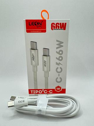 CABO DE CARREGAMENTO TIPO-C-C 66W 1M LEON GTS