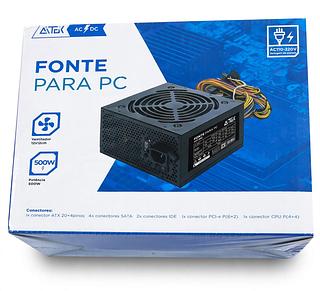 FONTE PARA PC AC110-220V ATEK