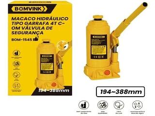MACACO HIDRAULICO TIPO GARRAFA 4T COM VÁLVULA DE SEGURANÇA BOMVINK