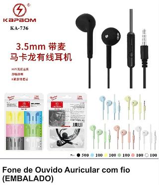 FONE DE OUVIDO HEADSET MUSIC I LOVE KAPBOM