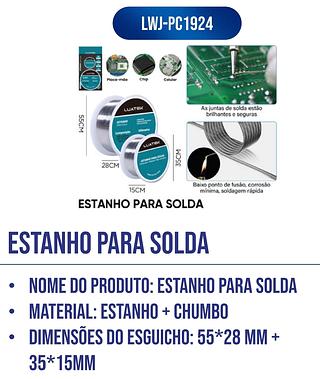 ESTANHO PARA SOLDA LUATEK