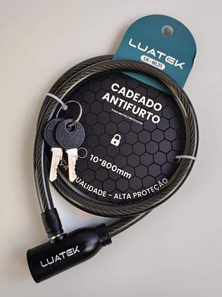 CADEADO BLOQUEADOR DE BICICLETA ANTI-FURTO LUATEK
