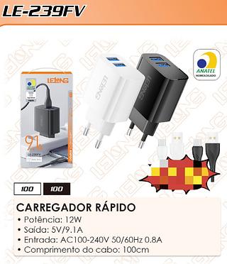 CARREGADOR RAPIDO 9.1A TIPO-C LELONG