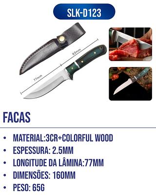 MINI FACA DE AÇO INOX LUATEK