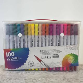 CANETINHA COLOURS PEN DOUBLE HEAD 100PÇS