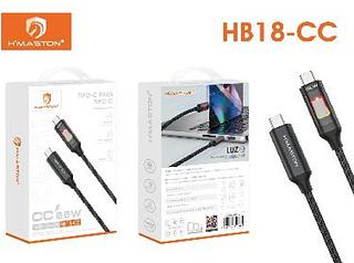 CABO TIPO-C PARA TIPO-C CC66W 1M 6A H'AMSTON