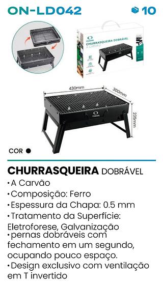 CHURRASQUEIRA DOBRAVEL A CARVAO ONISTEK