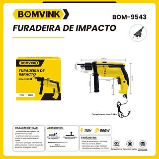 FURADEIRA DE IMPACTO 110V 500W BOMVINK