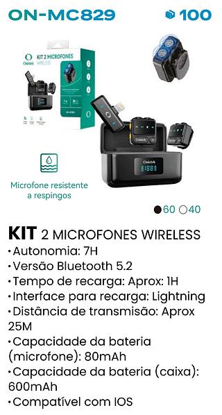 KIT DE MICROFONES DE LAPELA WIRELESS ONISTEK