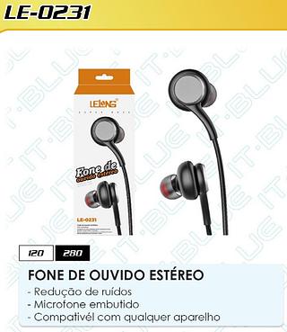 FONE DE OUVIDO ESTEREO SUPER BASS LELONG