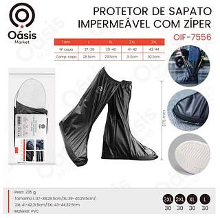 PROTETOR DE SAPATO IMPERMEAVEL COM ZIPER OASIS MARKET