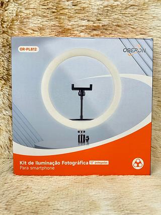 KIT DE ILUMINAÇAO FOTOGRAFICA 12 POLEGADAS OBERON(COM TRIPE 2.1M)