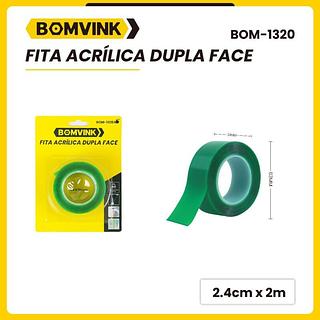 FITA ACRILICA DUPLA FACE BOMVINK