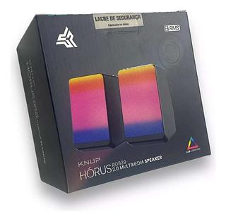 MULTIMEDIA SPEAKER 2.0 HORUS LED LIGHTING RMS KNUP