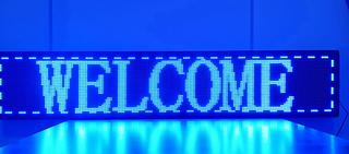 PAINEL DE LED DIGITAL AZUL 200CMX40CM STARMEGA (AZUL)