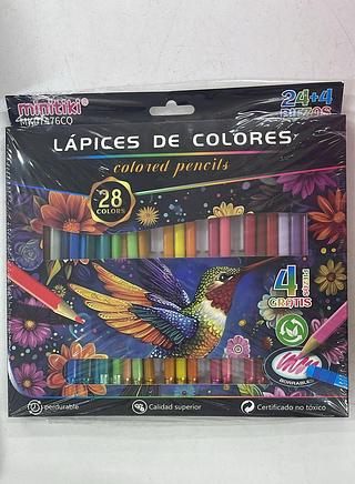 LAPICES DE COLORES 28 CORES MINITIKI