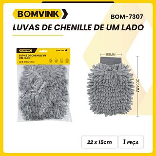 LUVAS DE CHINILLE DE UM LADO 22X15CM 1 PEÇA BOMVINK