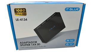 ADPATADOR SPLITTER 1X4 3D IT-BLUE