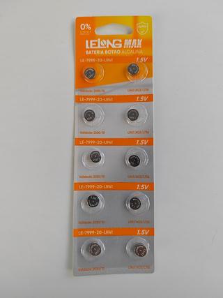 BATERIA BOTAO ALCALINA 1.5V LR41 LELONG