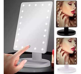 ESPELHO DE MESA COM LED 22LEDS COM AJUSTE OASIS MARKET