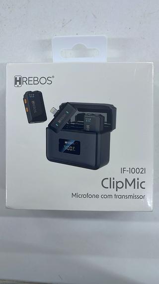 CLIPMIC MICROFONE COM TRANSMISSOR HREBOS