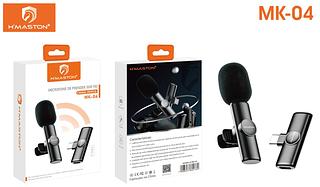 MICROFONE DE PRENDER SEM FIO CANAL DUPLO HMASTON