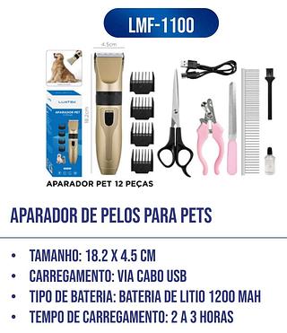 APARADOR DE PELOS PARA PETS LUATEK