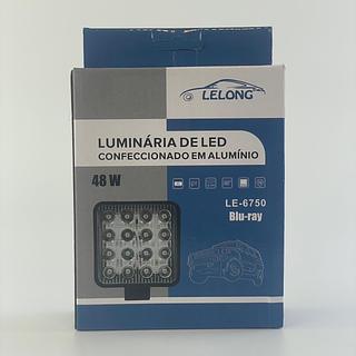 LUMINARIA DE LED CONFECCIONADO EM ALUMINIO PARA CARRO 48W LELONG