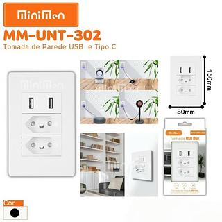 TOMADA USB DUO PARA PAREDE 110-250V MINIMEN