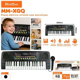 MINI PIANO ELETRICO INFANTIL 37 TECLAS MINIMEN