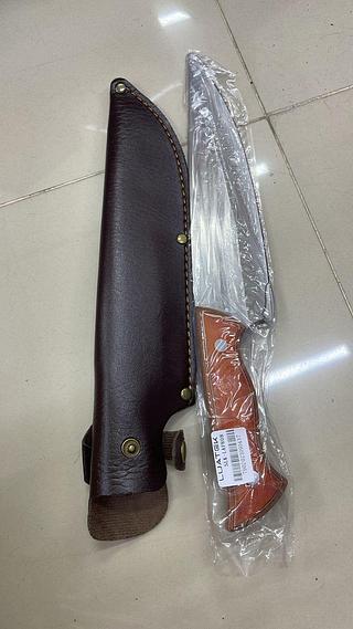 FACA JAPONESA CUTELO FULLTANG AÇO ARTESANAL CABO DE MADEIRA LUATEK