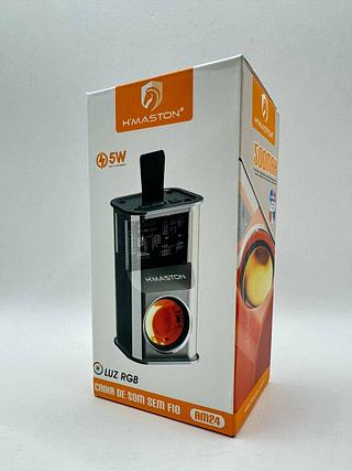 CAIXA DE SOM SEM FIO LUZ RGB 5W HMASTON