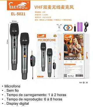 MICROFONE TECNOLOGIA DE TRANSMISSAO SEM FIOS