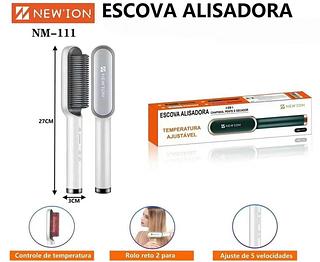 ESCOVA ALISADORA TEMPERATURA AJUSTAVEL NEW'ION