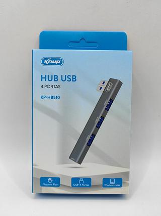 HUB USB 4 PORTAS PLUG AND PLAY KNUP