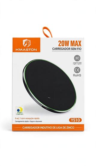 CARREGADOR SEM FIO 20W MAX H'MASTON