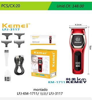 MAQUINA DE CORTAR CABELO PROFISSIONAL KEMEI