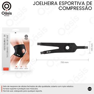 JOELHEIRA ESPORTIVA DE COMPRESSÃO OÀSIS MARKET