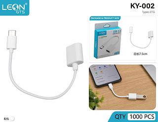 CABO OTG TYPE-C CELULAR TRANSMISSOR LEON