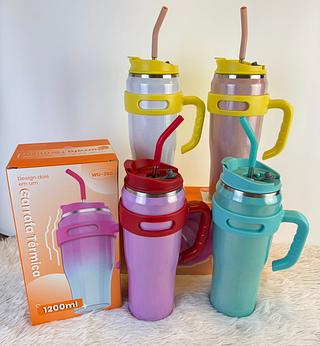 COPO TERMICO DESING DOIS EM UM 1200ML(COM DESIGN)